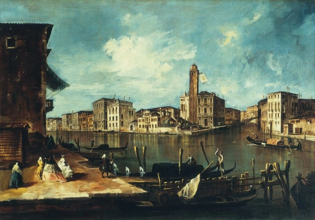 Il Canal Grande con San Geremia, Palazzo Labia e l'ingresso al Cannaregio - Baltimore Museum of Art